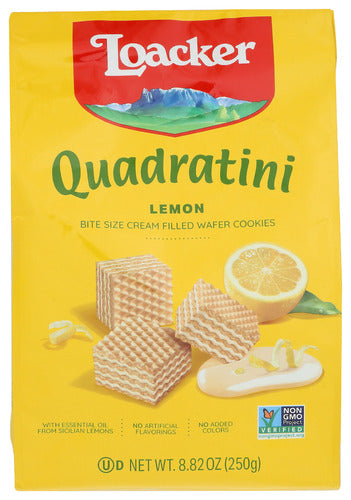 Quadratini Lemon Wafer Cookies - 8.82 OZ