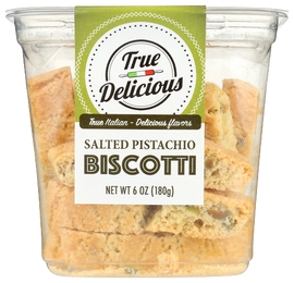 True Delicious Salted Pistachio Biscotti - 6 OZ