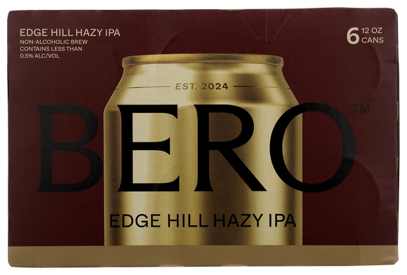 Edge Hill Hazy IPA Non-Alcoholic Beer - 6 PK