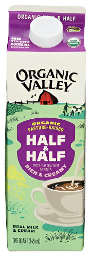 Organic Valley Half & Half - 32 FO