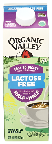 Organic Valley Lactose Free Half & Half - 32 FO