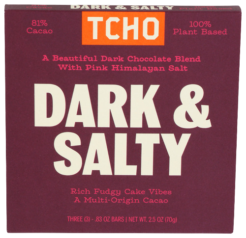 Organic Dark & Salty Chocolate Bar - 2.5 OZ