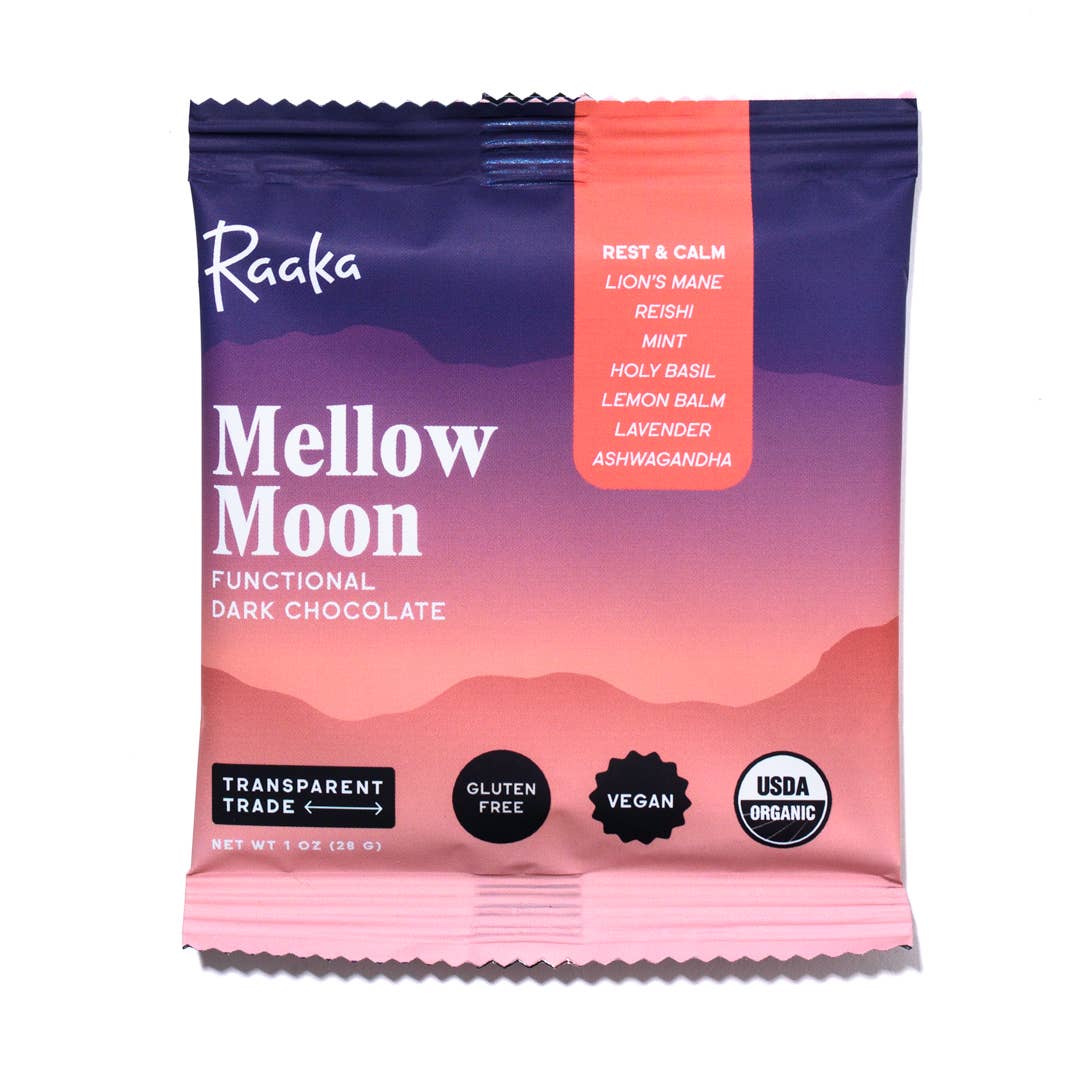 Mellow Moon Functional Dark Chocolate Bar - 1 OZ