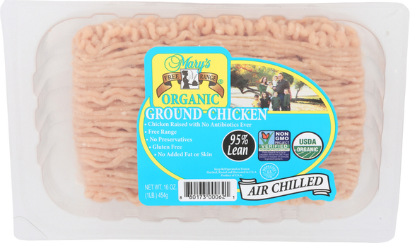 Mary's Organic Ground Chicken - 1 LB