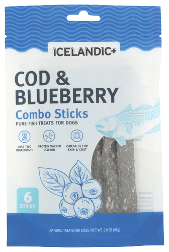 Icelandic+ Cod & Blueberry Combo Dog Treats - 2 OZ