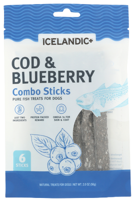 Icelandic+ Cod & Blueberry Combo Dog Treats - 2 OZ