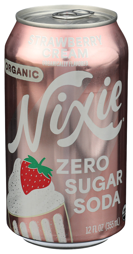 Nixie Zero Sugar Strawberry Cream Soda - 12 FO