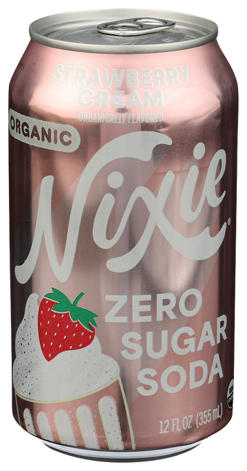 Nixie Zero Sugar Strawberry Cream Soda - 12 FO