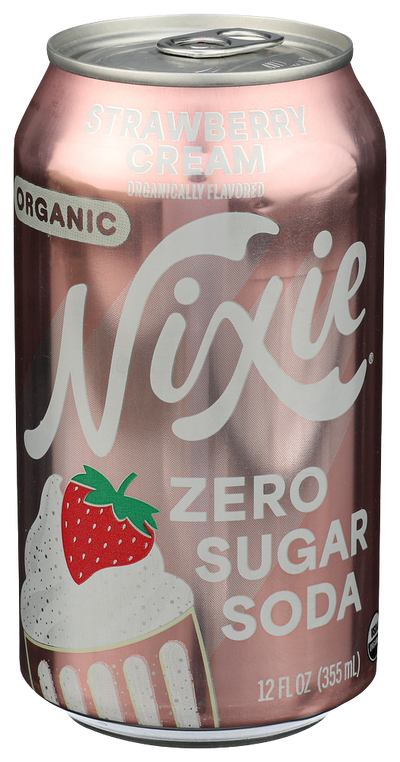 Nixie Zero Sugar Strawberry Cream Soda - 12 FO
