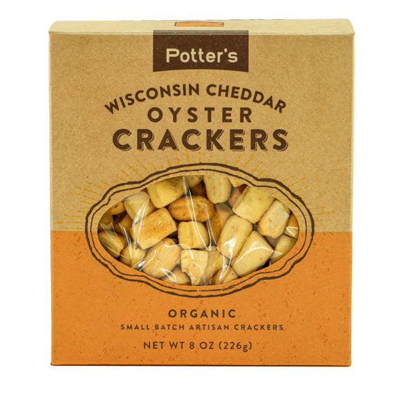 Potter's Crackers Organic Wisconsin Cheddar Oyster Crackers - 5 OZ