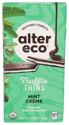 Organic Minte Creme Truffle Thins - 2.96 OZ