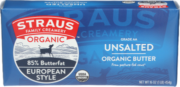 Straus Organic Unsalted Butter - 1 LB