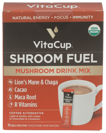 VitaCup Organic Instant Mushroom Coffee - 10 PC