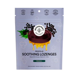 Beekeepers Propolis Soothing Elderberry Lozenges - 14 PC