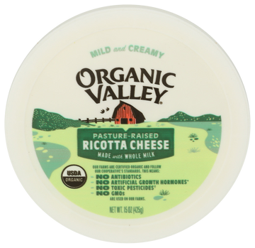Organic Valley Whole Milk Italian Ricotta Cheese - 15 OZ