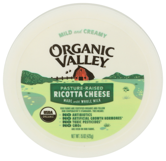 Organic Valley Whole Milk Italian Ricotta Cheese - 15 OZ