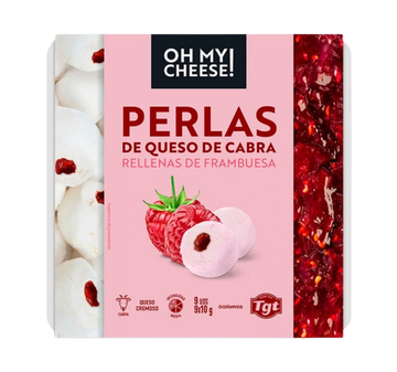 Oh My Cheese Raspberry Goat Cheese Pearls - 3.17 OZ