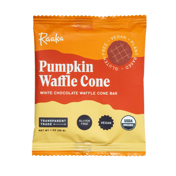 Pumpkin White Chocolate Waffle Cone Bar - Halloween Limited