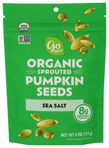 Go Raw Sea Salt Sprouted Pumpkin Seeds - 4 OZ