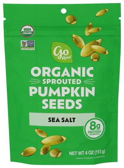Go Raw Sea Salt Sprouted Pumpkin Seeds - 4 OZ