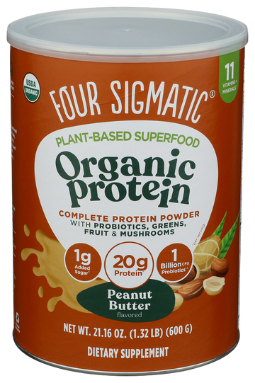 Four Sigmatic Organic Peanut Butter Plant Protein Powder - 16.9 OZ