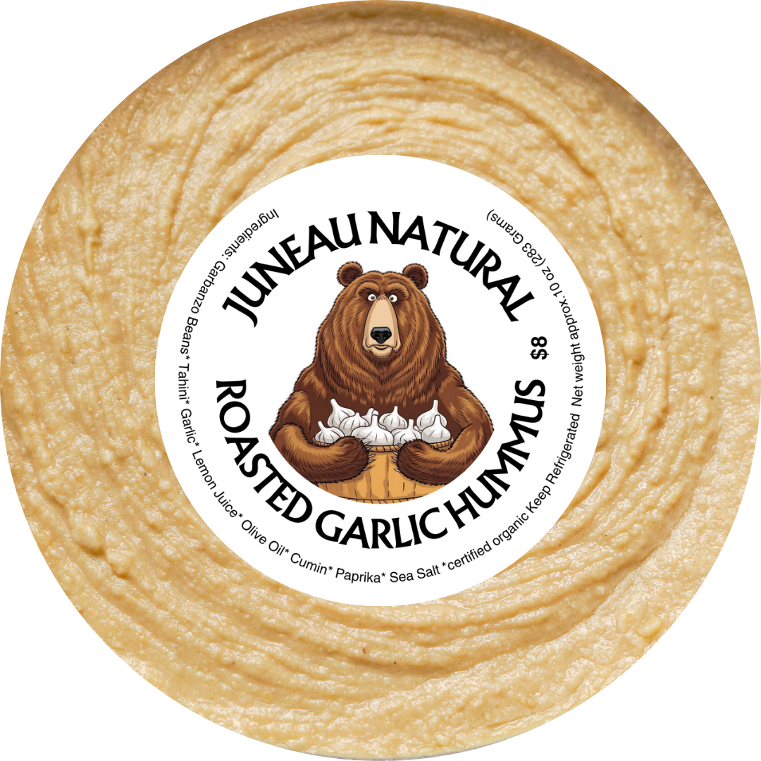 Juneau Natural Roasted Garlic Hummus - 8 OZ