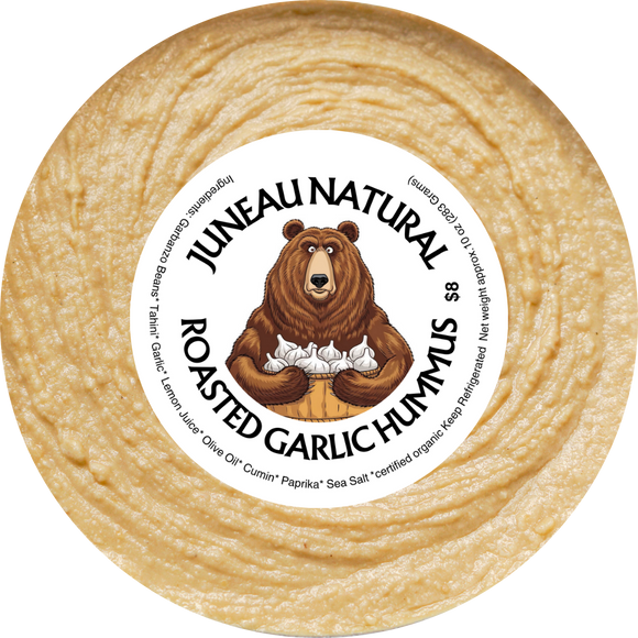 Juneau Natural Roasted Garlic Hummus - 10 OZ