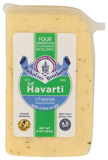 Buholzer Bros Dill Havarti Cheese - 8 OZ