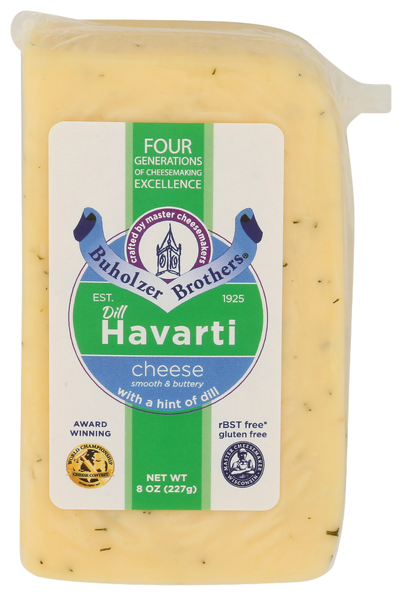 Buholzer Bros Dill Havarti Cheese - 8 OZ