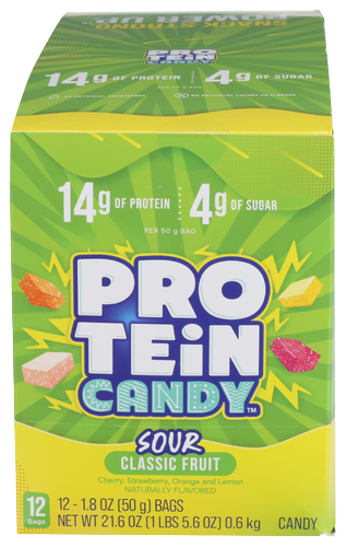 Sour Fruit Protein Candy - 1.8 OZ
