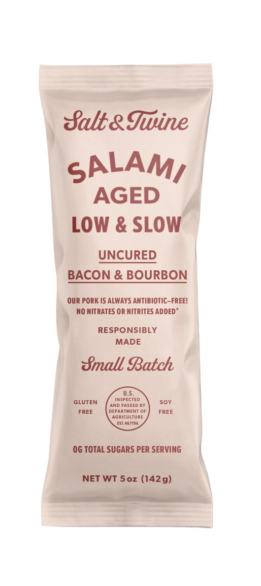 Uncured Bacon & Bourbon Salami - 5 OZ