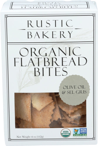 Rustic Bakery Olive Oil Flatbread Bites - 4 OZ
