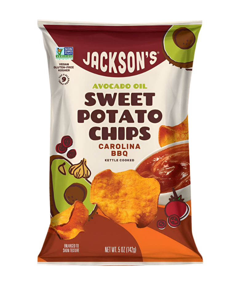 Carolina BBQ Sweet Potato Chips with Avocado Oil - 5 OZ