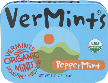 Vermints Organic Peppermint Mints - 1.41 OZ
