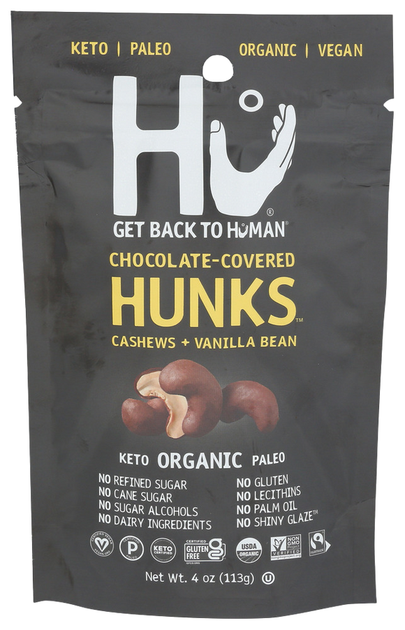 Hu Chocolate Covered Cashews + Vanilla Bean - 4 OZ