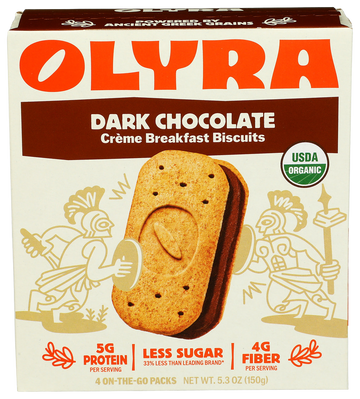 Olyra Dark Chocolate Breakfast Biscuits - 5.28 OZ