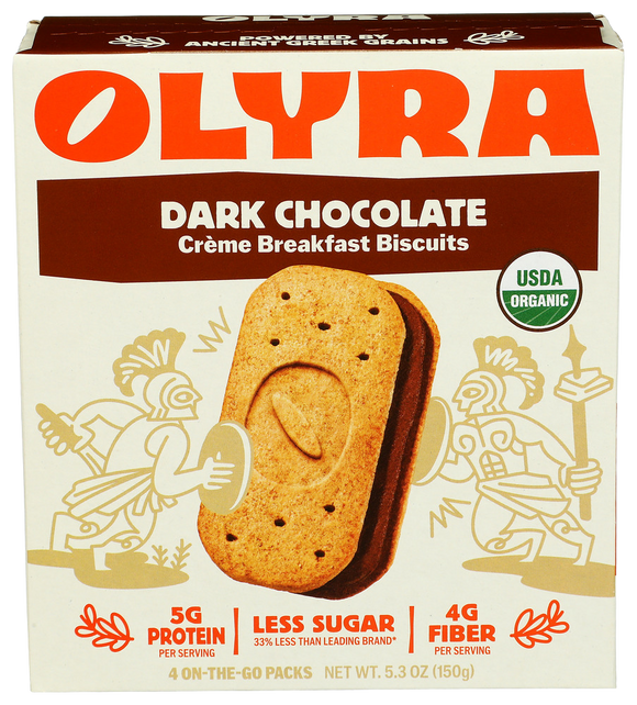Olyra Dark Chocolate Breakfast Biscuits - 5.28 OZ