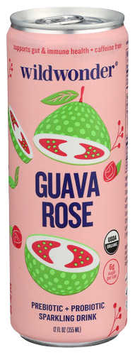 Wildwonder Guava Rose Sparkling Drink - 12 FO