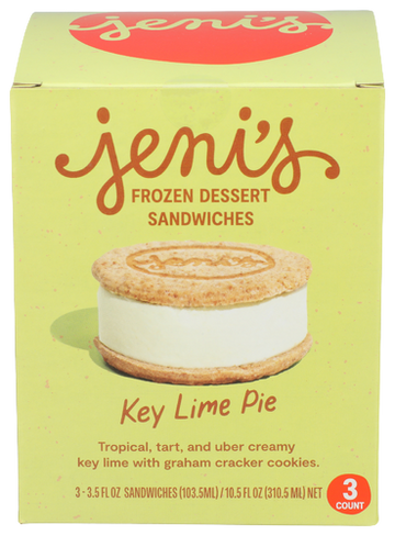 Jenis Key Lime Pie Ice Cream Sandwich - 10.5 OZ
