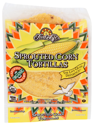 Organic Sprouted Corn Tortillas - 10 OZ