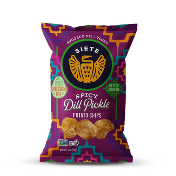 Siete Spicy Dill Pickle Kettle Potato Chips - 5.5 OZ