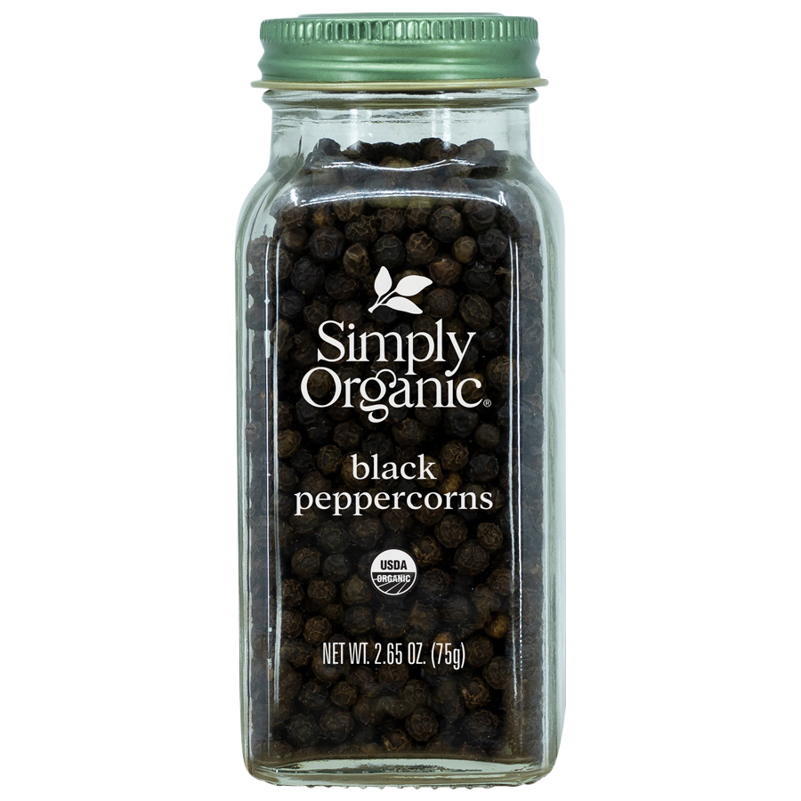 Organic Black Peppercorns - 2.65 OZ