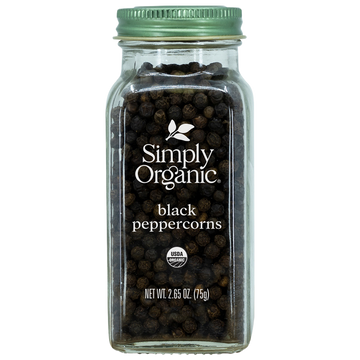 Organic Black Peppercorns - 2.65 OZ