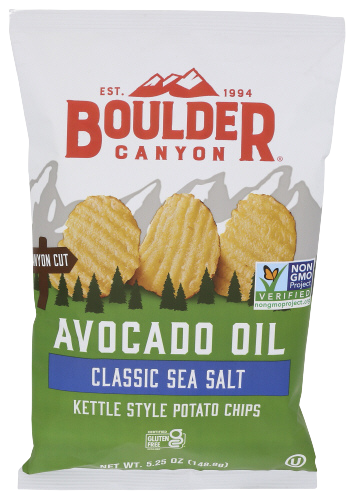 Boulders Canyon Avocado Oil Sea Salt Potato Chip - 5.25 OZ