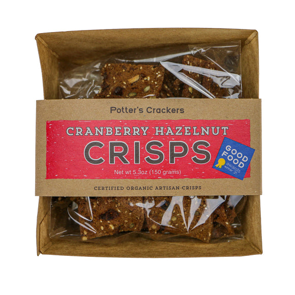 Potter's Crackers Organic Cranberry Hazelnut Crisps - 5 OZ