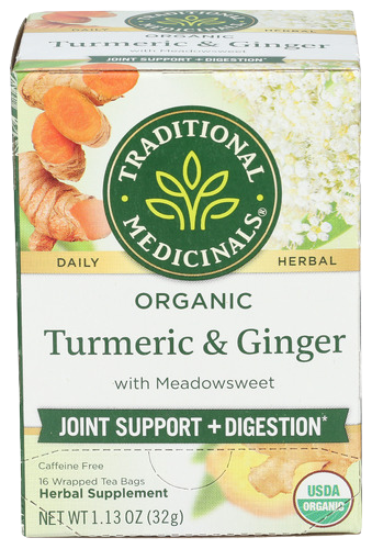 Organic Turmeric & Ginger Tea - 16 BG