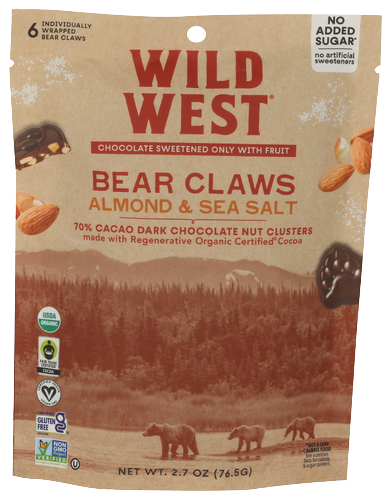 Wild West Almond & Sea Salt Bear Claws - 2.7 OZ