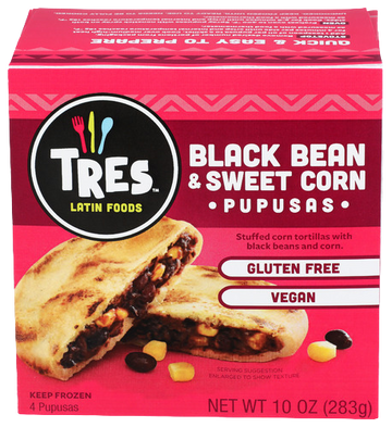 Corn & Black Bean Pupusas - 10 OZ