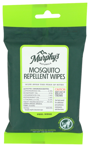 Murphy's Naturals Mosquito Repellent Wipes - 10 CT