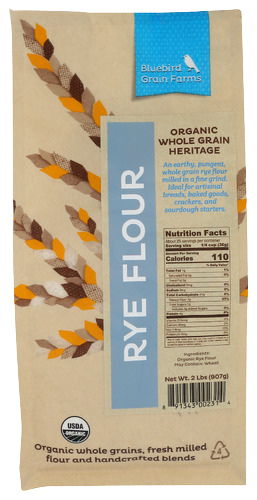 Whole Grain Rye Flour - 2 LB